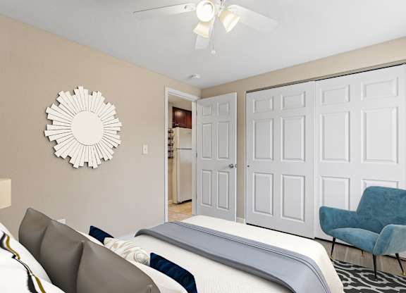 bedroom with a bed at Kingsbrook Arms, Colorado
