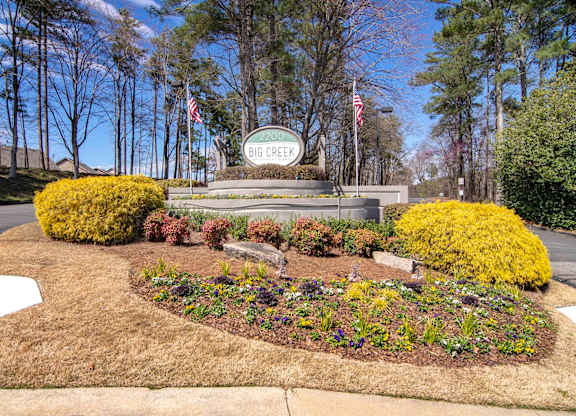 Apartments in Roswell, GA for rent - 2200 Big Creek Apartments - Monument Sign