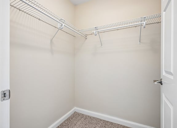 A white door is on the right side of the image.