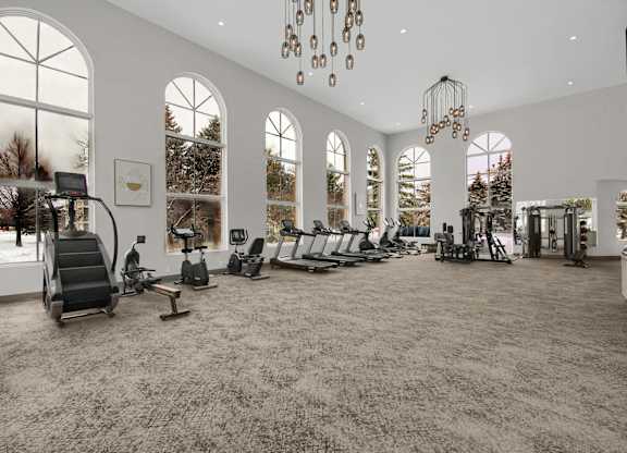 fully-equipped fitness center