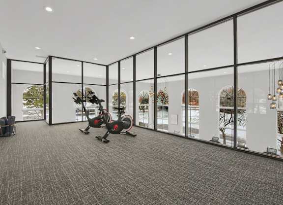 cycling and yoga studio
