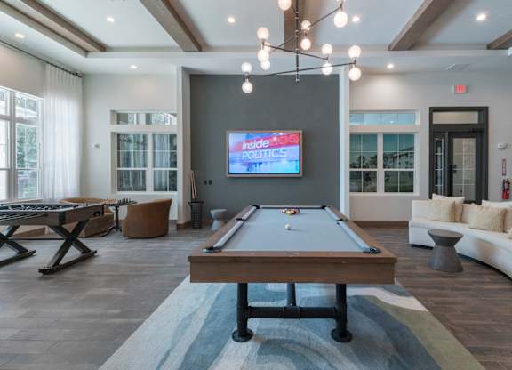 Pet-Friendly Apartments in Riverview – Sole at Brandon - Clubhouse with Billiards