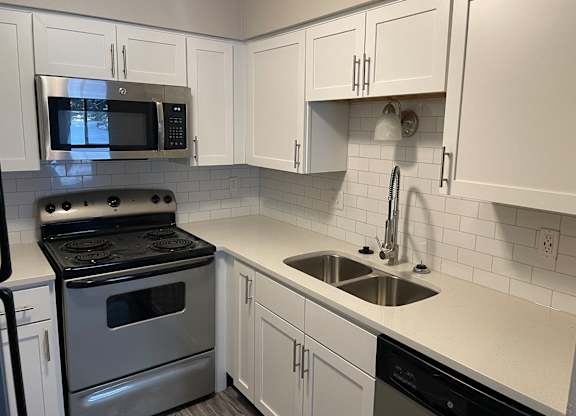 white cabinet upgraded kitchen