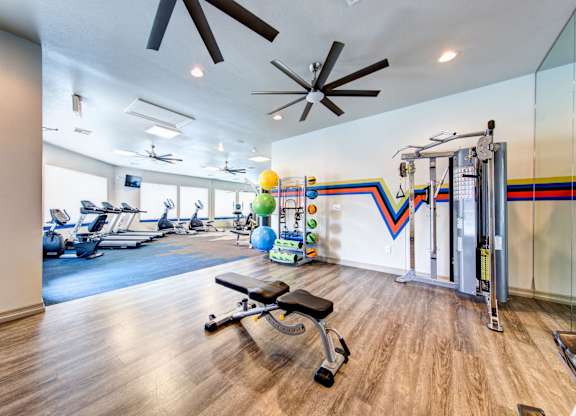 fitness center- weighted machines