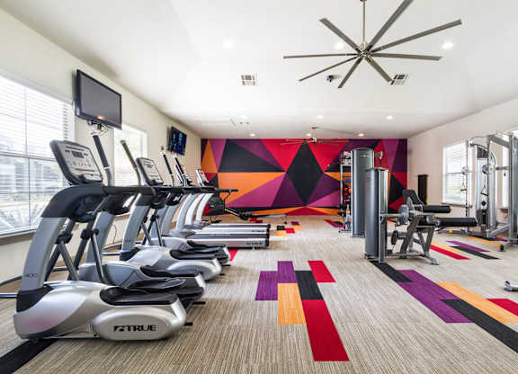 fitness center- cardio machines, weighted machines, free weights