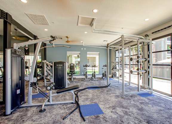24-Hour Fitness Center With Free Weights