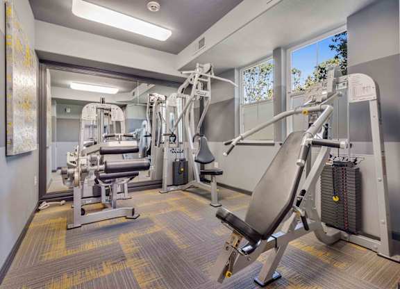 fitness center with high quality machines