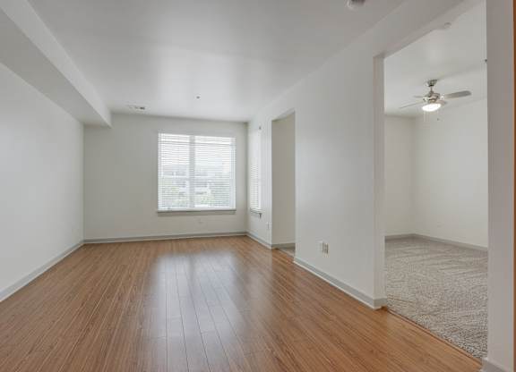 12 South Apartments - Nashville TN - kitchen with dark wood cabinets and stainless steel appliances