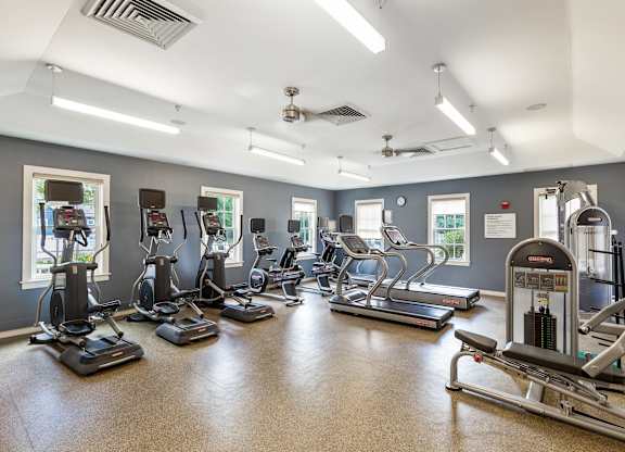 Orchards Apartments Marlborough ma apartment loft style apartments photo of  fitness center gym with cardio and strength weight training equipment including treadmill elliptical and bike