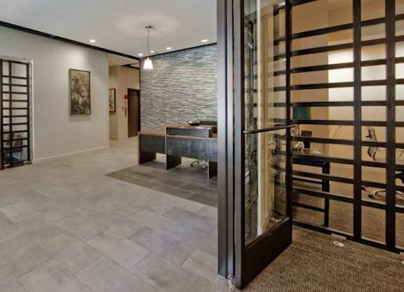 Waiting area in clubhouse
