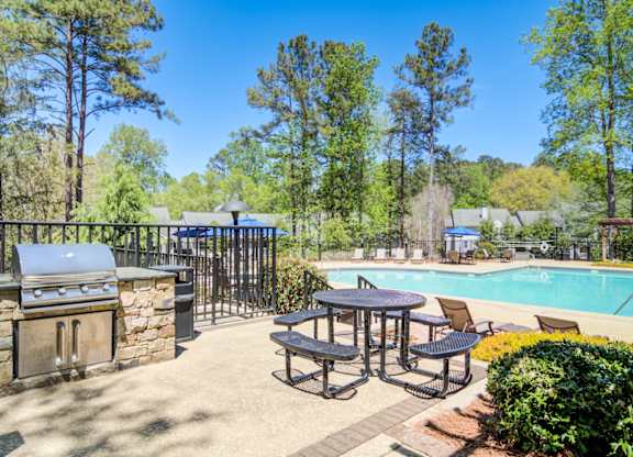 Pet-Friendly Apartments in Marietta– Wood Pointe Apartments – pool sundeck area