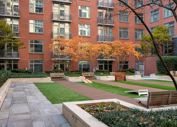Photo of outdoor courtyard