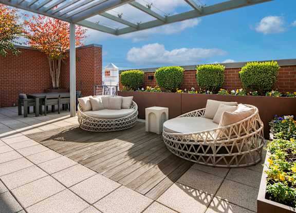 Photo of rooftop courtyard
