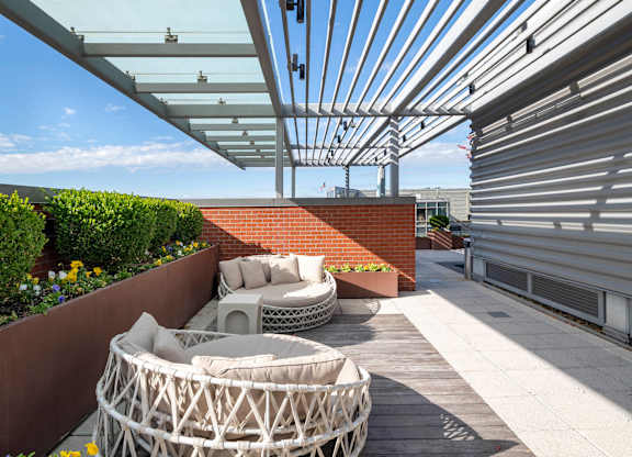 Photo of rooftop courtyard