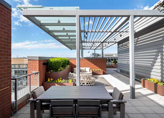 Photo of rooftop courtyard