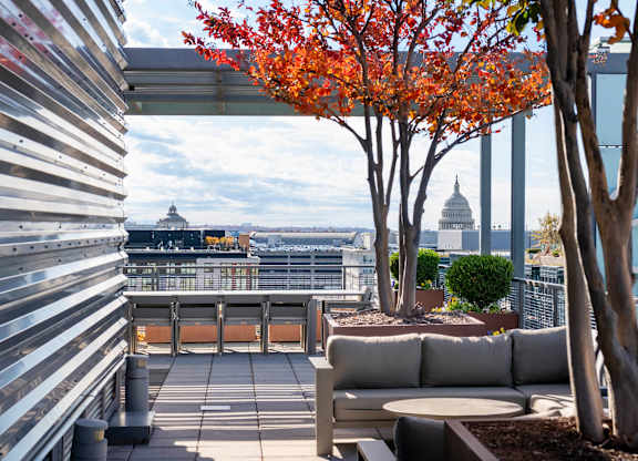 Photo of rooftop courtyard