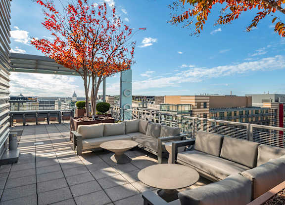 Photo of rooftop courtyard