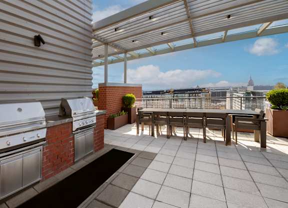 Photo of rooftop grill