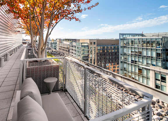 Photo of rooftop seating
