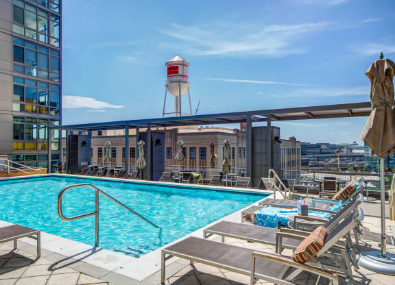 Photo of rooftop pool