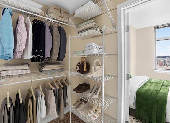 Photo of walk in closet
