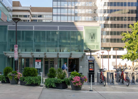 Nearby Rosslyn Metro station at 1500 Arlington, Virginia