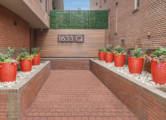 Building entrance at 1633 Q, Washington