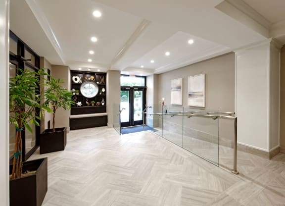 Building lobby at Cathedral Mansions, Washington, 20008