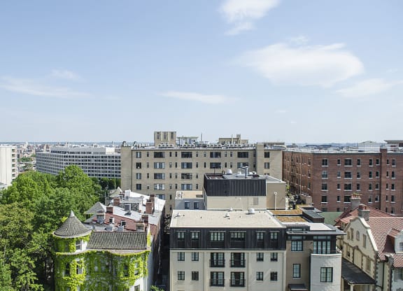 Rooftop view of Dupont Circle at 2100 Connecticut, Washington, DC, 20008