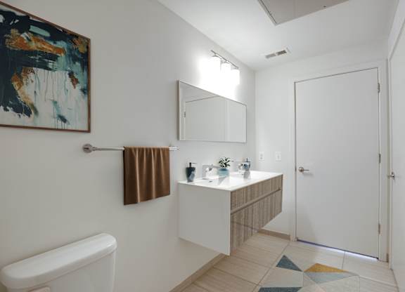 Two-bedroom apartment (virtually staged) at 2255 Wisconsin Avenue Apartments in the Glover Park neighborhood of Washington, DC 20007