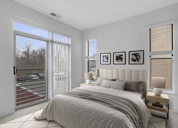 Two-bedroom apartment (virtually staged) at 2255 Wisconsin Avenue Apartments in the Glover Park neighborhood of Washington, DC 20007