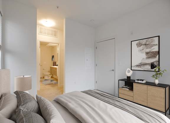 Two-bedroom apartment (virtually staged) at 2255 Wisconsin Avenue Apartments in the Glover Park neighborhood of Washington, DC 20007