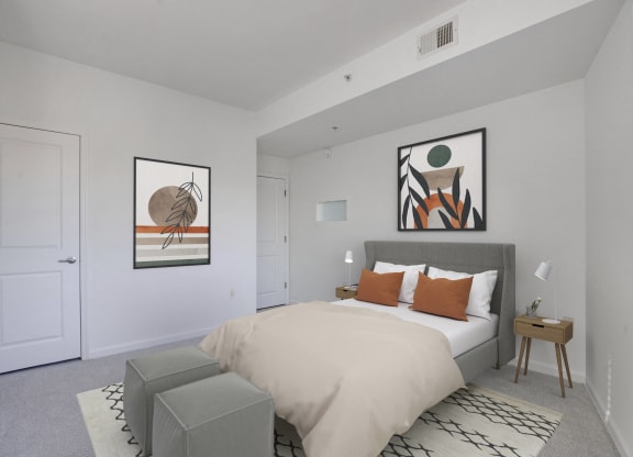 Bedroom (virtually staged)