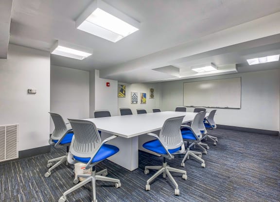 a conference room with a long table and chairs at The Argonne Apartments, Washington, 20009