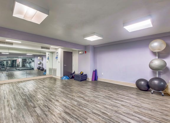 the fitness room at The Argonne Apartments, Washington, DC