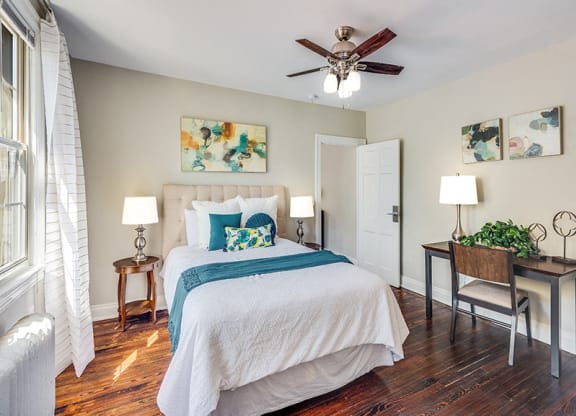 One-bedroom bedroom (staged)  at August, Washington, Washington