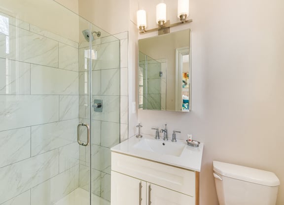 One-bedroom bathroom (staged)  at August, Washington