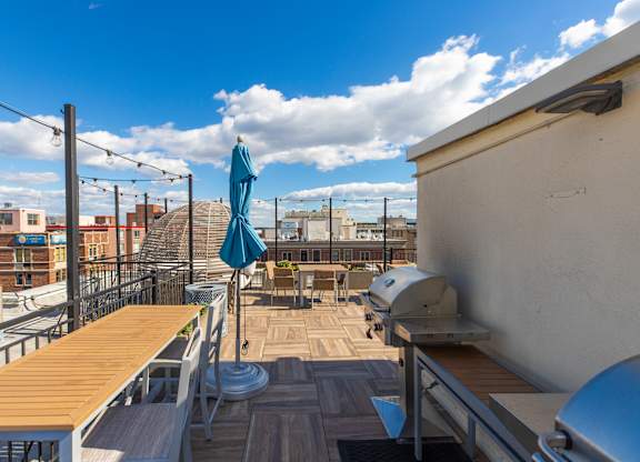 Rooftop deck at The Belvedere on Massachusetts Ave in Washington, DC 20005