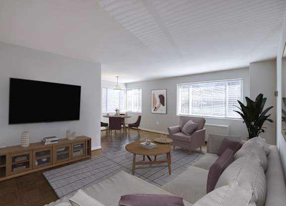 Living room at Legation House Apartments at 3737 Legation Street, NW, Washington, DC 20015