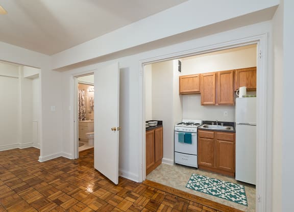 Open Concept Kitchen at Connecticut Gardens, Washington, 20009