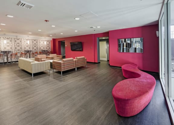 Community room and coworking area  at Lenox Park, Maryland, 20910