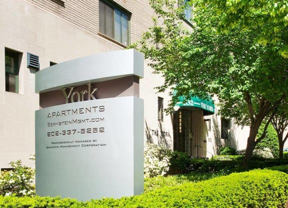 The York building exterior at The York and Potomac Park, Washington