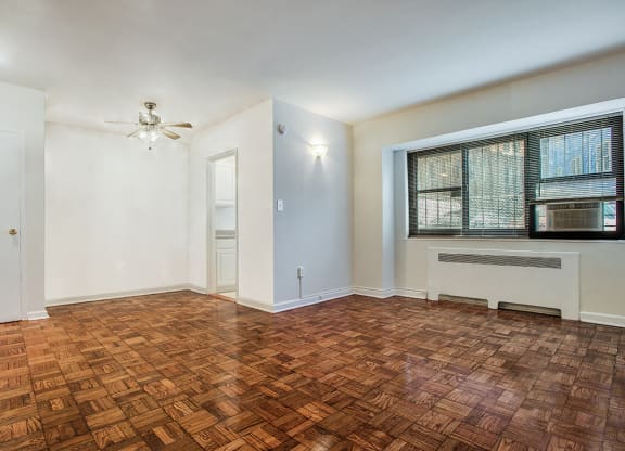 One-bedroom apartment living and dining area at Diplomat, Washington, DC