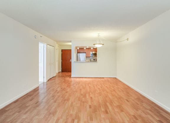 Renovated apartment living area  at Lenox Park, Silver Spring
