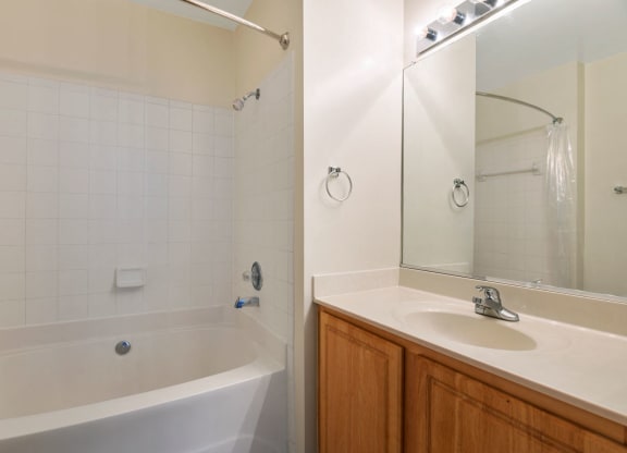Bathroom With Bathtub at The Residences at King Farm, Maryland