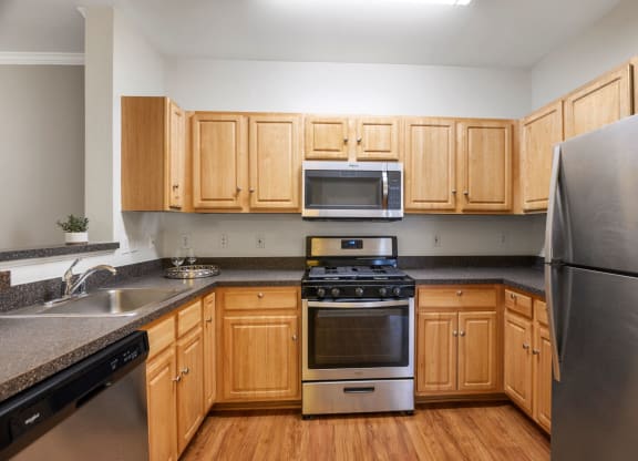 Fully Furnished Kitchen at The Residences at King Farm, Rockville, 20850