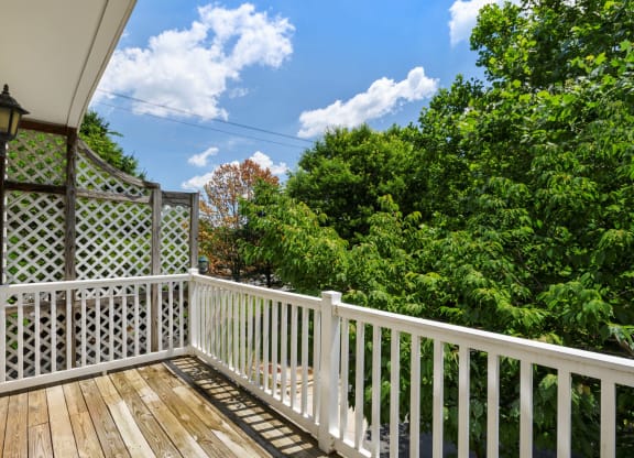 Large Balcony at The Residences at King Farm, Maryland, 20850