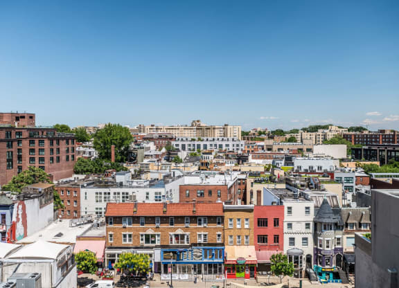 Rooftop deck view at Kalorama Park, Washington, DC 20009
