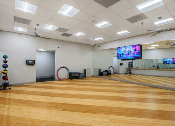 Fitness center workout room at Lenox Club, National Landing, Arlington, Virginia 22202