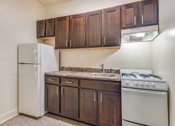 Fully Furnished Kitchen at Highview and Castle Manor, Washington, DC, 20009